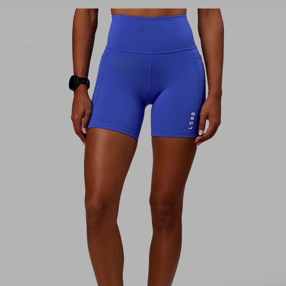 NWOT LSKD Flux mid length shorts (6”) with side pockets - power cobalt, size xs - Picture 2 of 5